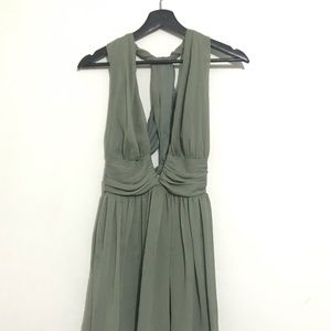 Olive Green Emerald Dress